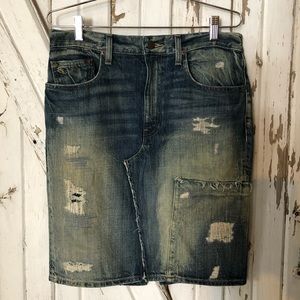 POLO RALPH LAUREN Lawrence Denim Skirt Size 6